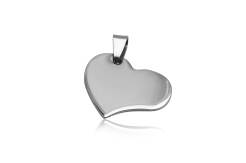 Pendant steel heart small