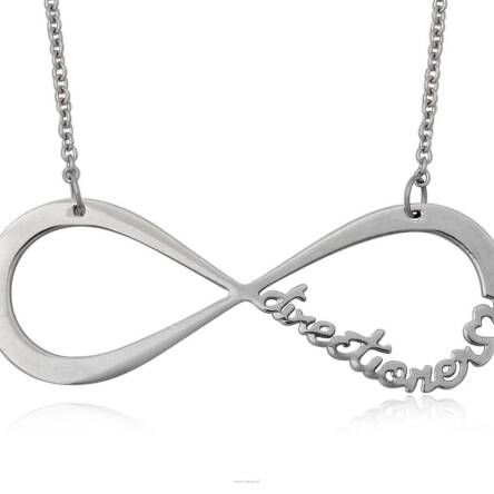 Infinite Directioner Necklace - steel large