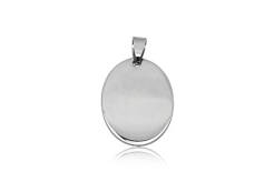 Steel pendant Oval medium