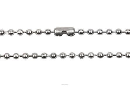 zestaw Łańcuszki ze stali szlachetnej kulkowe 3,0 mm 60cm i 80 cm