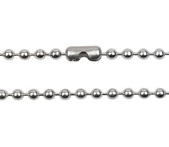 zestaw Łańcuszki ze stali szlachetnej kulkowe 3,0 mm 60cm i 80 cm