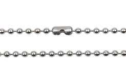 zestaw Łańcuszki ze stali szlachetnej kulkowe 3,0 mm 60cm i 80 cm